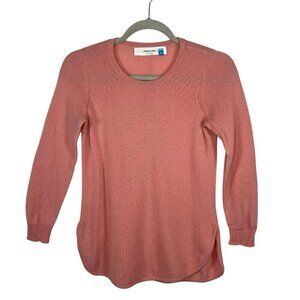 Sparrow Anthropologie 100% Cashmere Pullover Sweater Sz XS Pink EUC Quiet Luxury